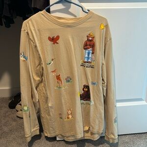 TEDDY FRESH x Smokey Bear Only You Can Prevent Wildfires Long Sleeve Tee